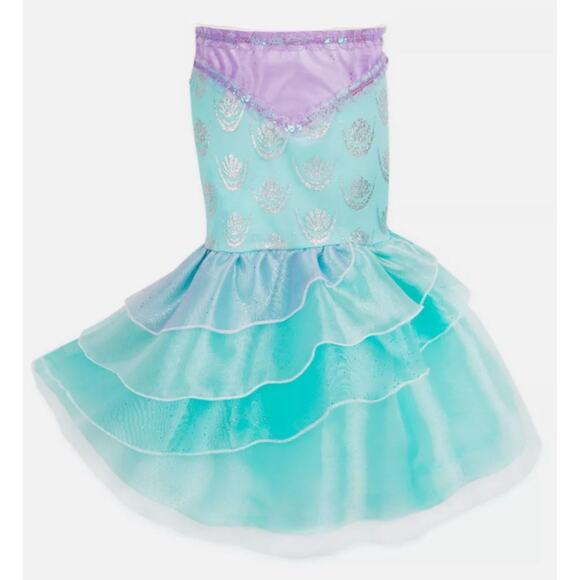 Disney Store Little Mermaid Ariel Dress Skirt Halloween Costume Sz 4 4T - Picture 1 of 8